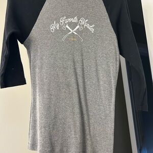 My favorite murder baseball tee